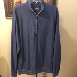 Arnold Palmer Classic pullover partial zippered stretch ribbed hems jacket